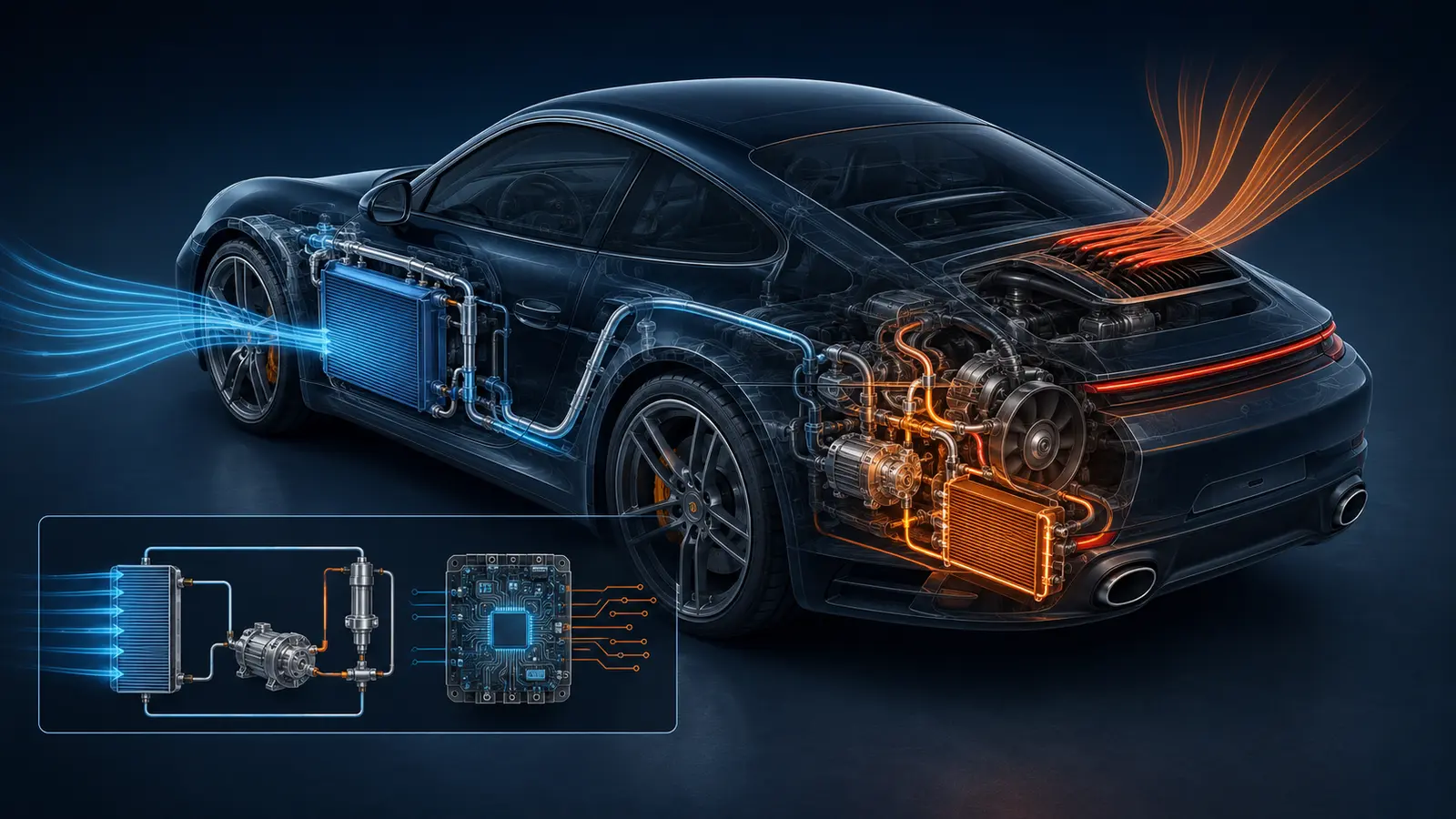 Educational Porsche AC layout illustration