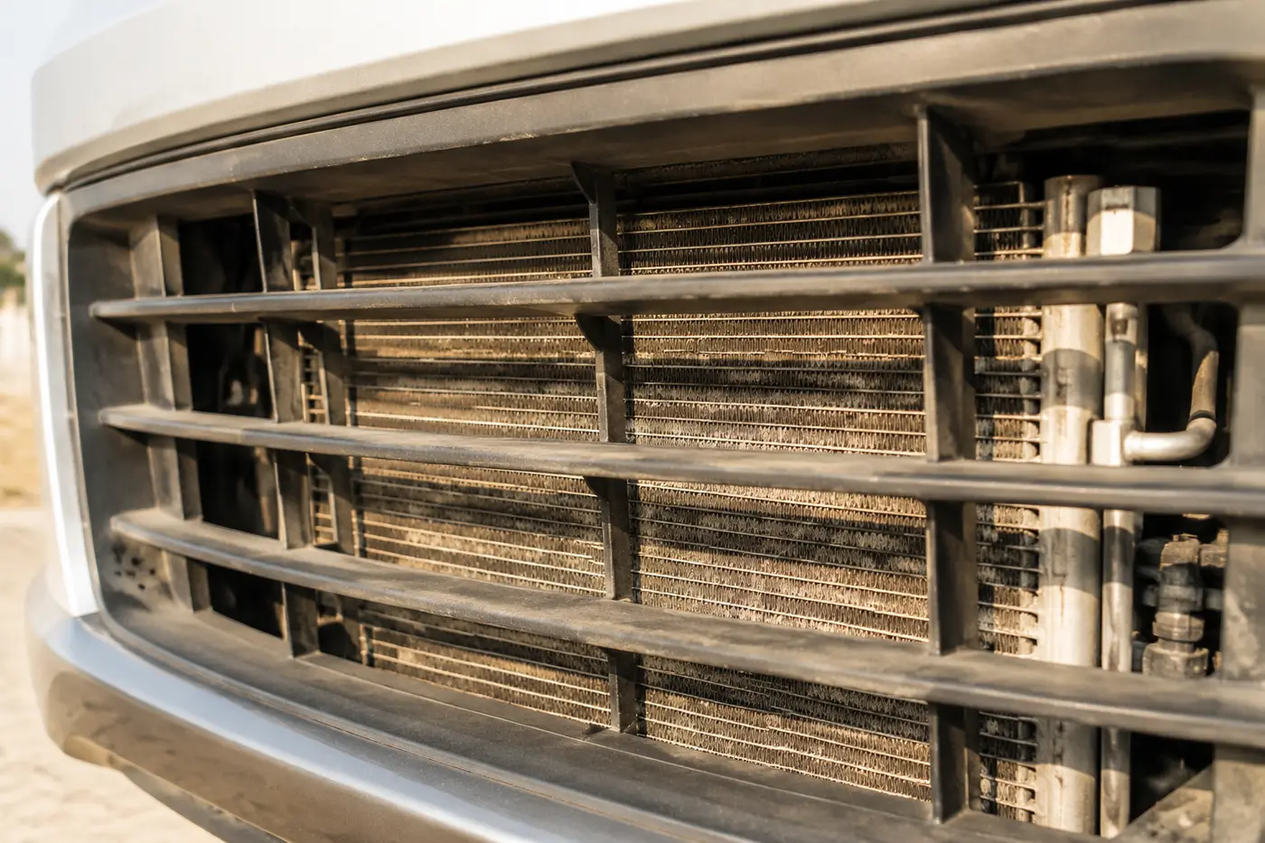 Hyundai AC condenser airflow and cooling performance inspection