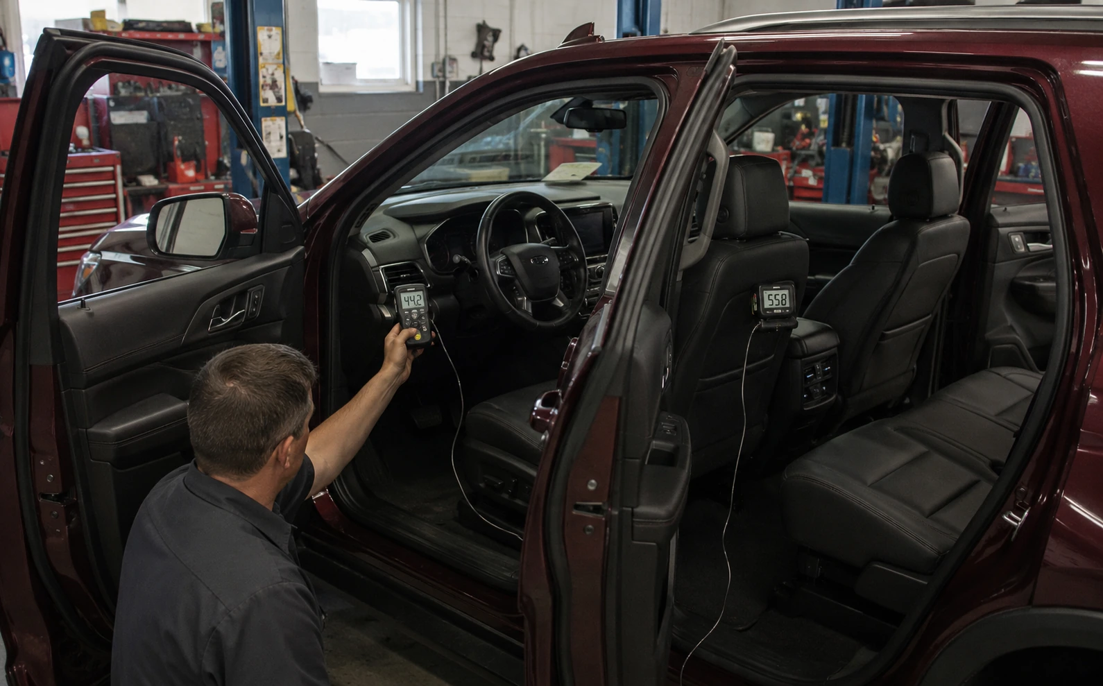 Chevrolet Tahoe large SUV front and rear cabin cooling check