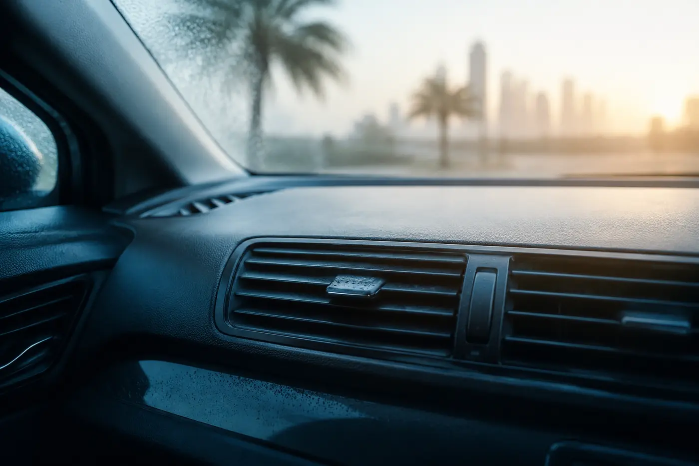 Car AC vent moisture and cabin humidity diagnosis