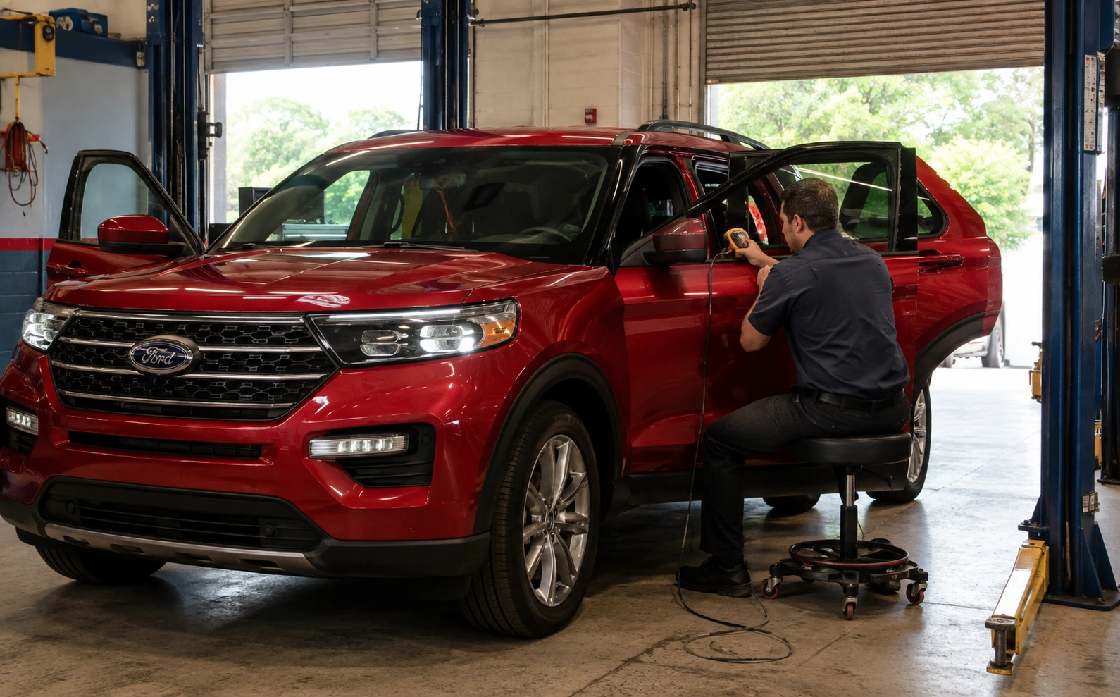 Ford Explorer front and rear cabin AC cooling check