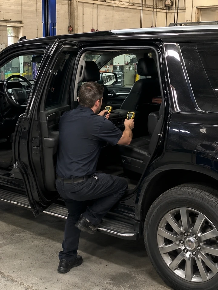 GMC climate control diagnostic with scan tool and vent temperature testing